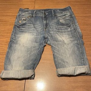 G-Star cut off shorts
